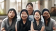 말씀을 나누는 교제의 표현 — 실제 교회 자료가 아닌 디자인 예시